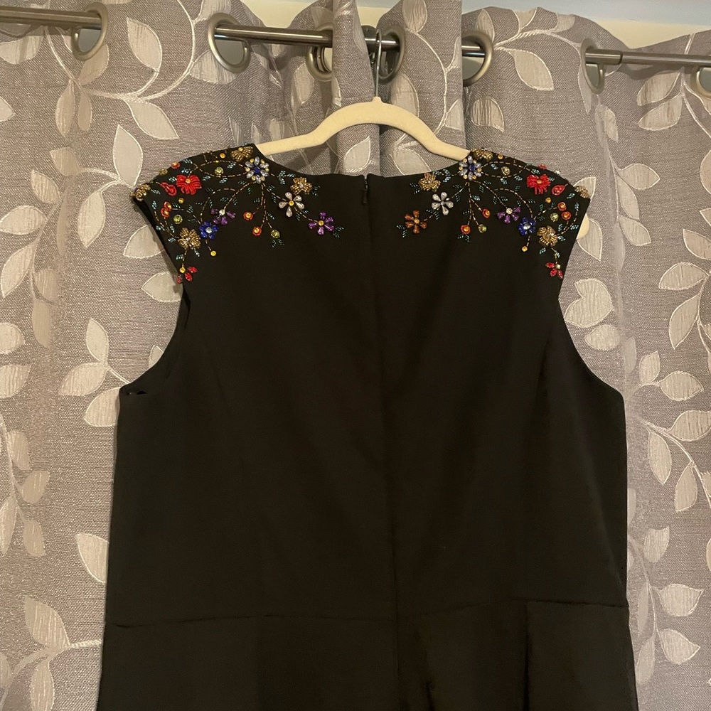 Mac Duggal beaded floral cap sleeve dress - Picture 10 of 11